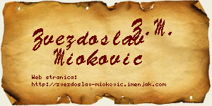 Zvezdoslav Mioković vizit kartica